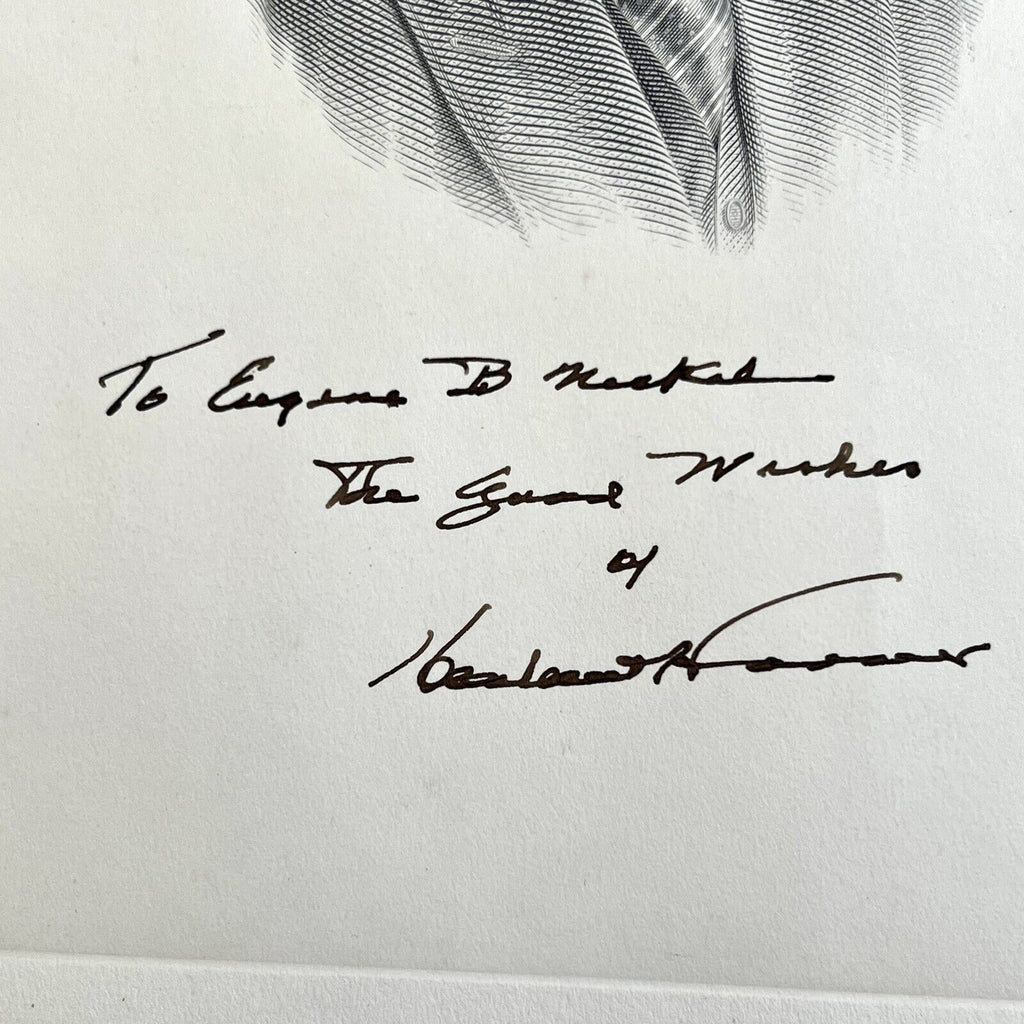 HERBERT HOOVER * JSA * Signed 11x14 Engraving Autograph Official BEP Portrait