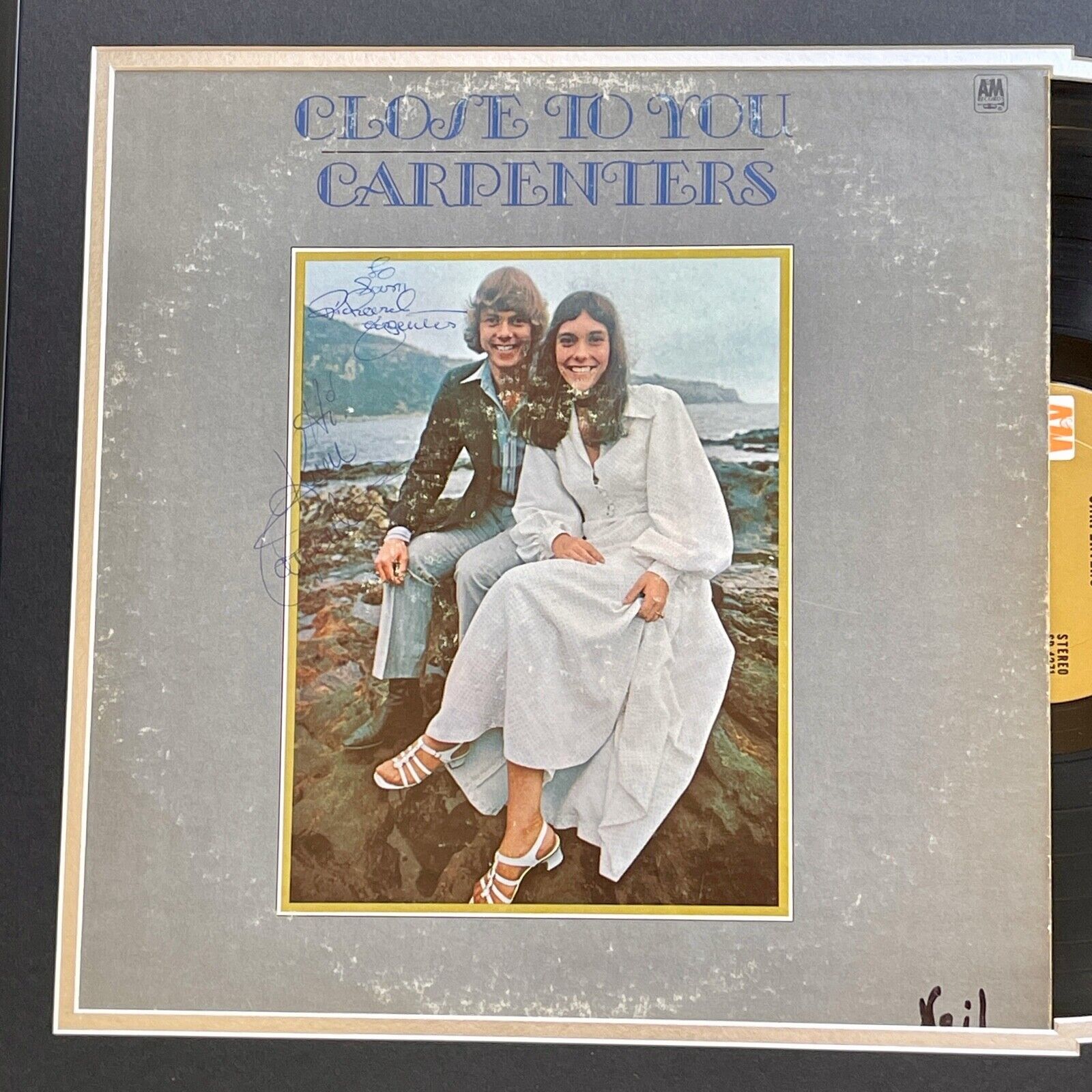 CARPENTERS * JSA * Karen & Richard AUTOGRAPH "Close To You" Album SIGNED LP