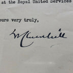 WINSTON S CHURCHILL * JSA LOA * Signed Letter Re: Military Battle Autograph *