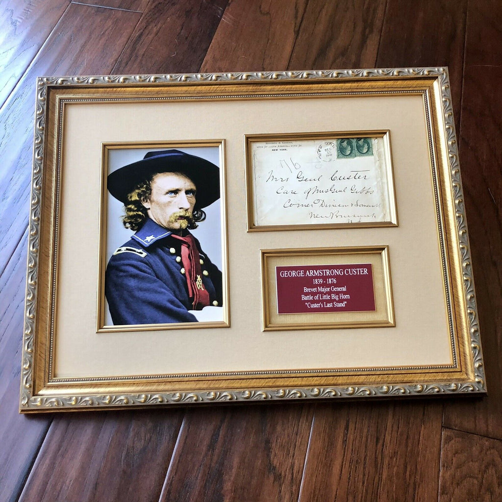 GEORGE CUSTER * JSA * Handwritten Autograph Envelope Signed * Little Big Horn