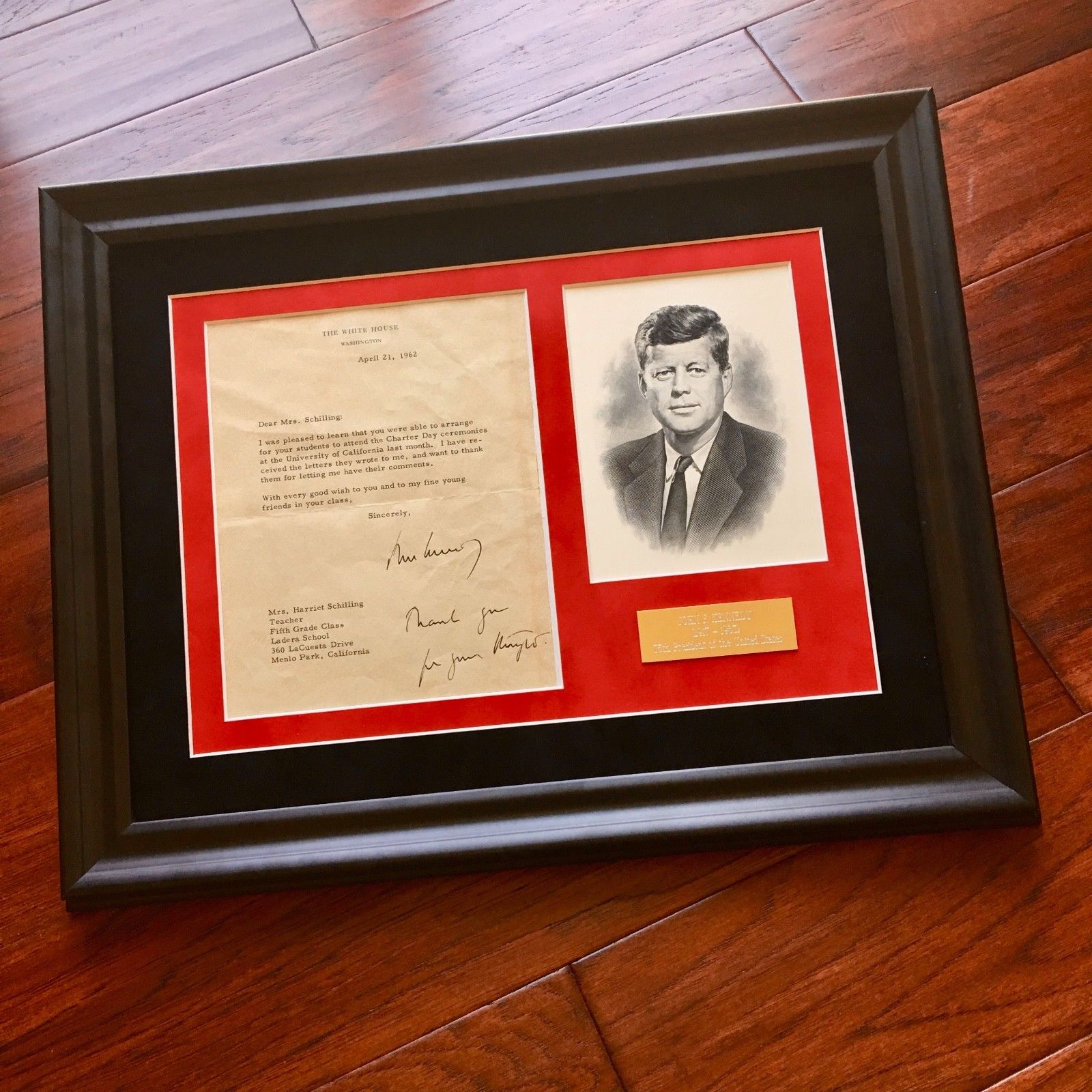 JOHN F. KENNEDY * PSA/DNA * WHITE HOUSE AUTOGRAPH Letter * Apollo + Soviets