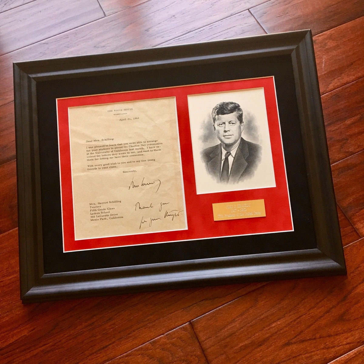 JOHN F. KENNEDY * PSA/DNA * WHITE HOUSE AUTOGRAPH Letter * Apollo + Soviets