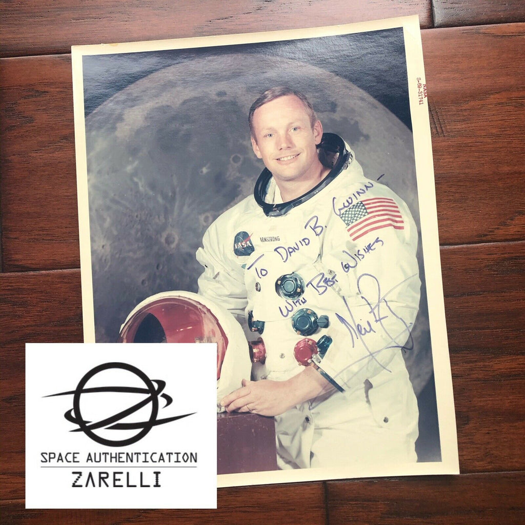 NEIL ARMSTRONG * Zarelli LOA * Autograph Red Number WSS Litho * Apollo 11 Signed