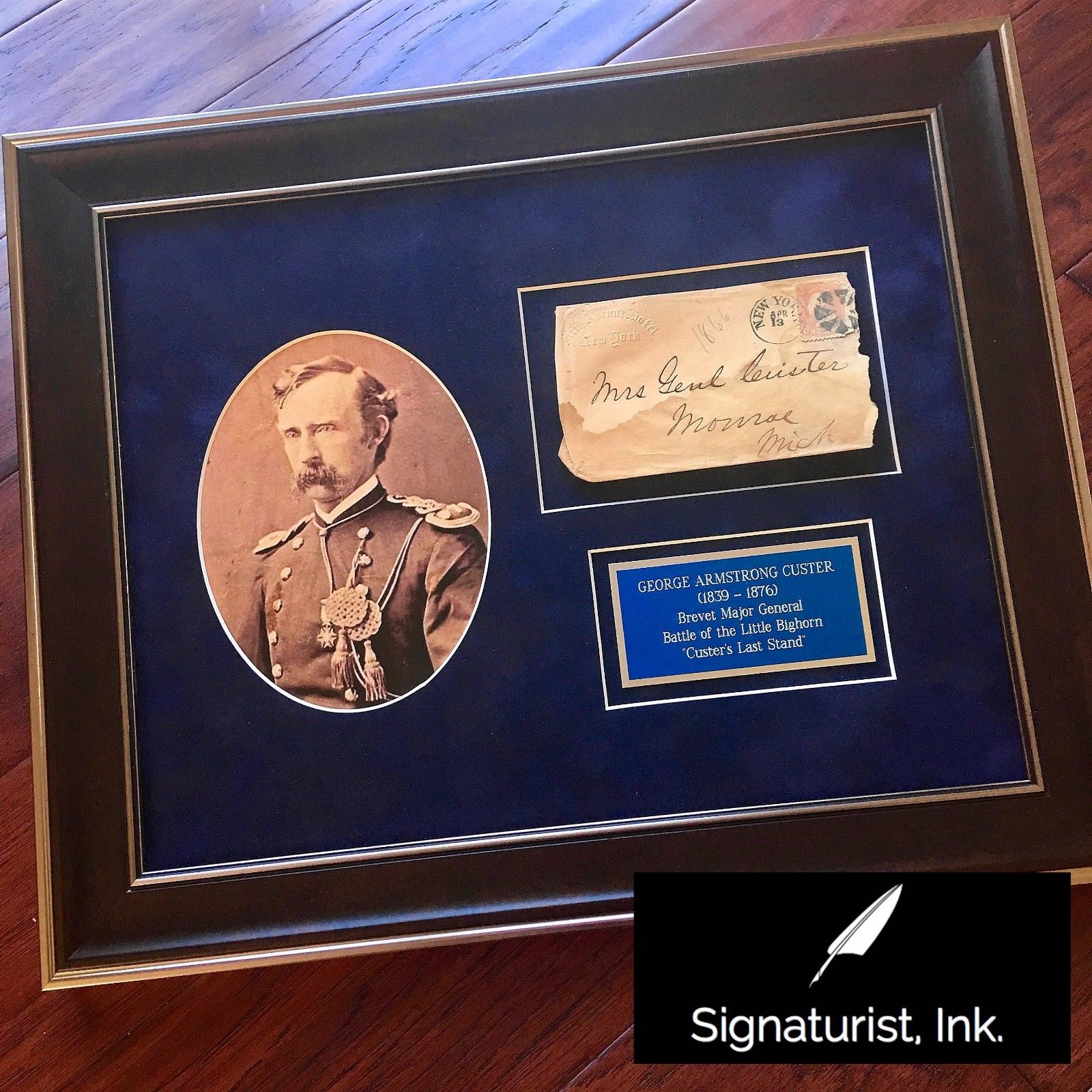 GEORGE CUSTER * Handwritten AUTOGRAPH SIGNED * Last Stand * Little Big Horn