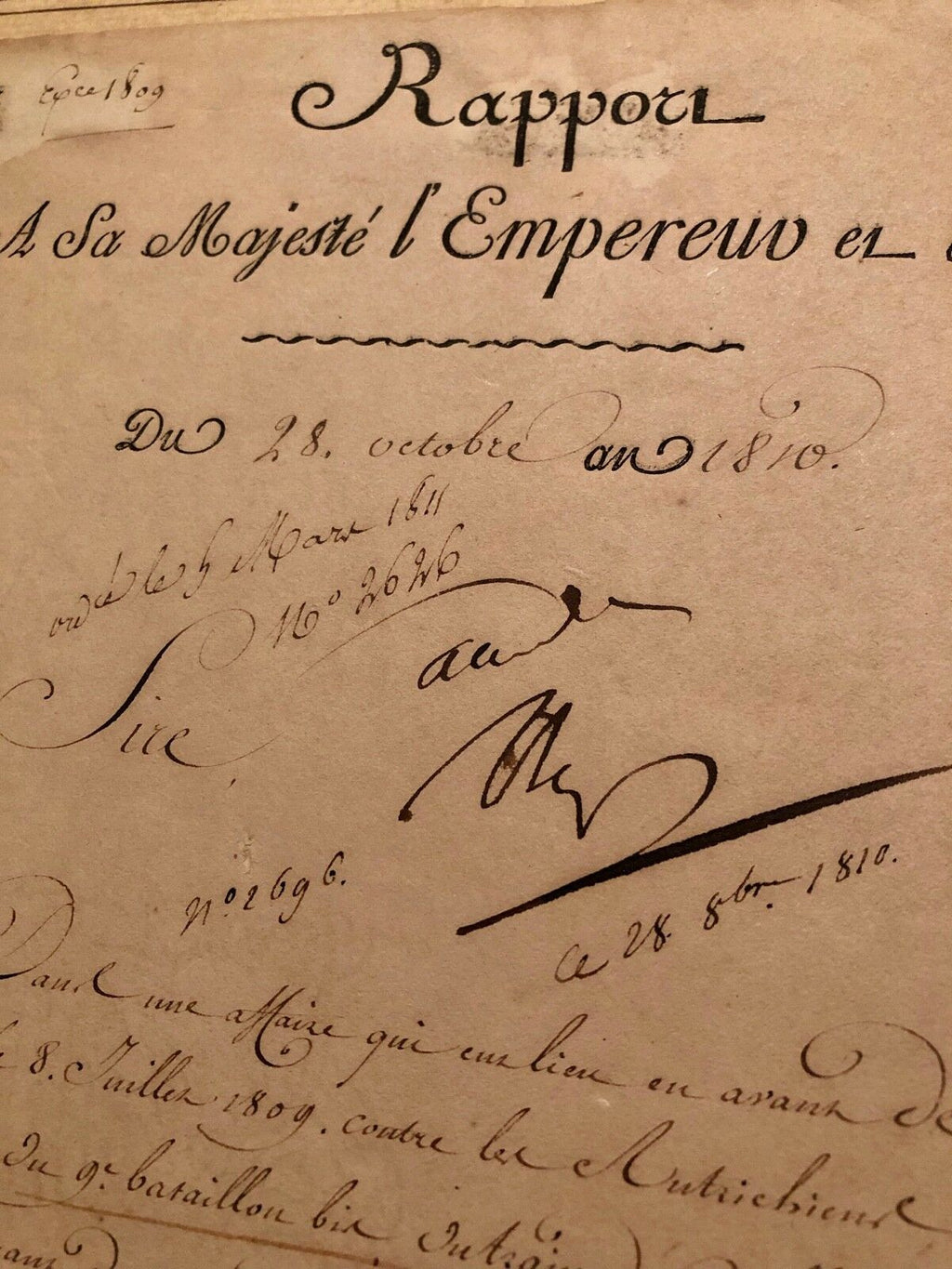 NAPOLEON BONAPARTE * PSA/DNA * AUTOGRAPH War Manuscript SIGNED * Emperor France