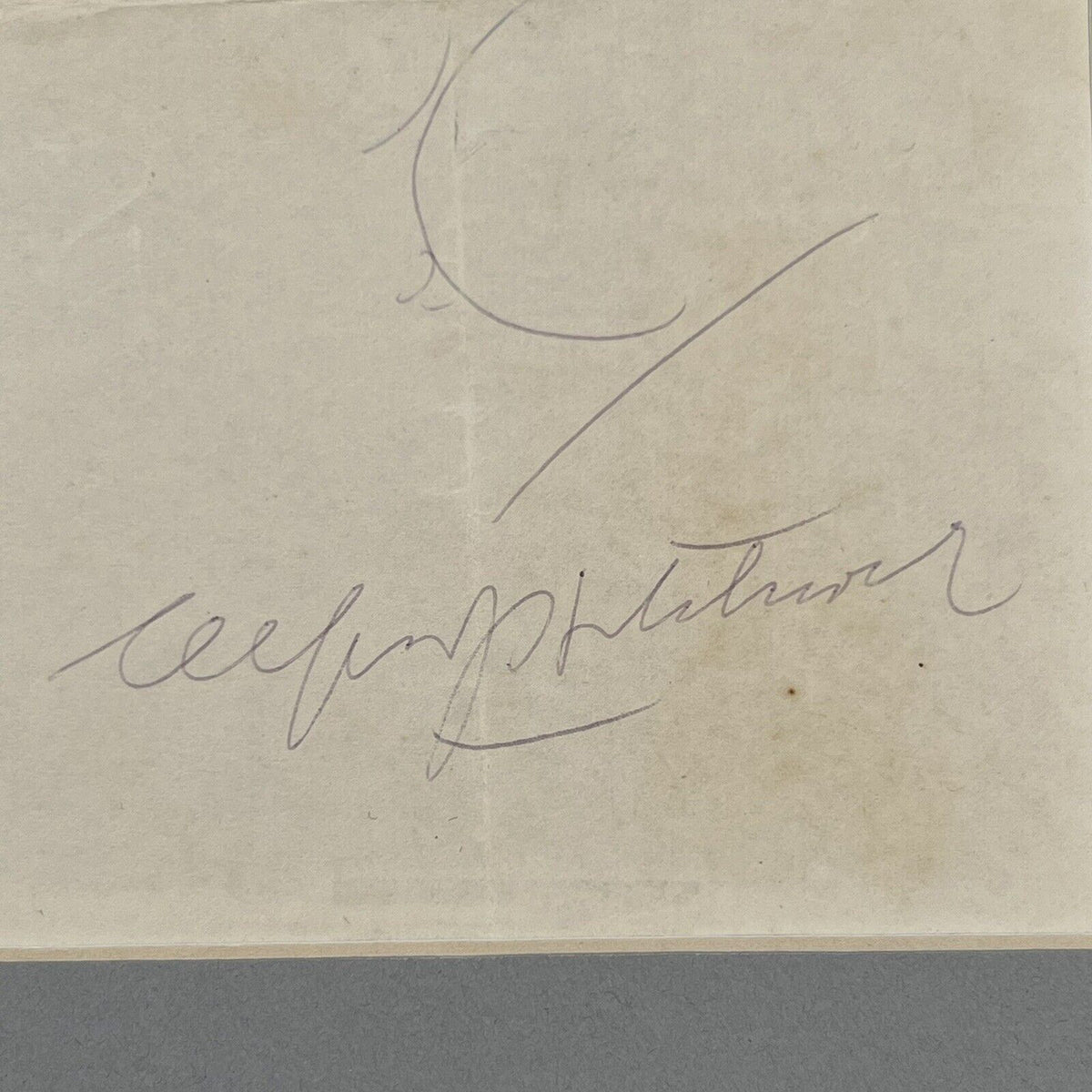 ALFRED HITCHCOCK * Autograph Sketch Signed Self-Portrait Drawing Caricature JSA