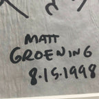MATT GROENING * JSA * AUTOGRAPH Hand Drawn Bart Simpson SIGNED