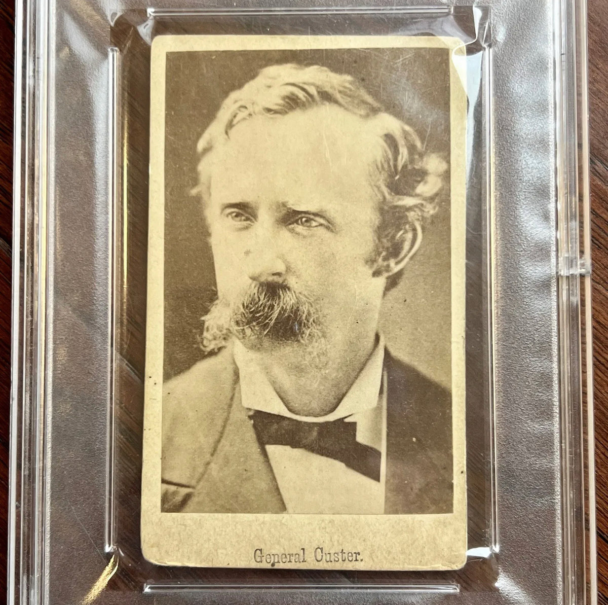 GEORGE CUSTER * PSA * Autograph CDV Photo Signed 3 Months Before Little Big Horn