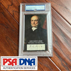 JOHN QUINCY ADAMS * PSA/DNA * Autograph Cut Signature CUSTOM CARD Signed