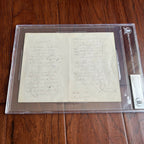 SAMUEL FRANCIS SMITH *Beckett BAS * America / My Country 'Tis of Thee AUTOGRAPH