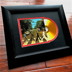 PAUL MCCARTNEY * Perry Cox * ABBEY ROAD Autograph Mini GOLD RECORD Signed BEATLE