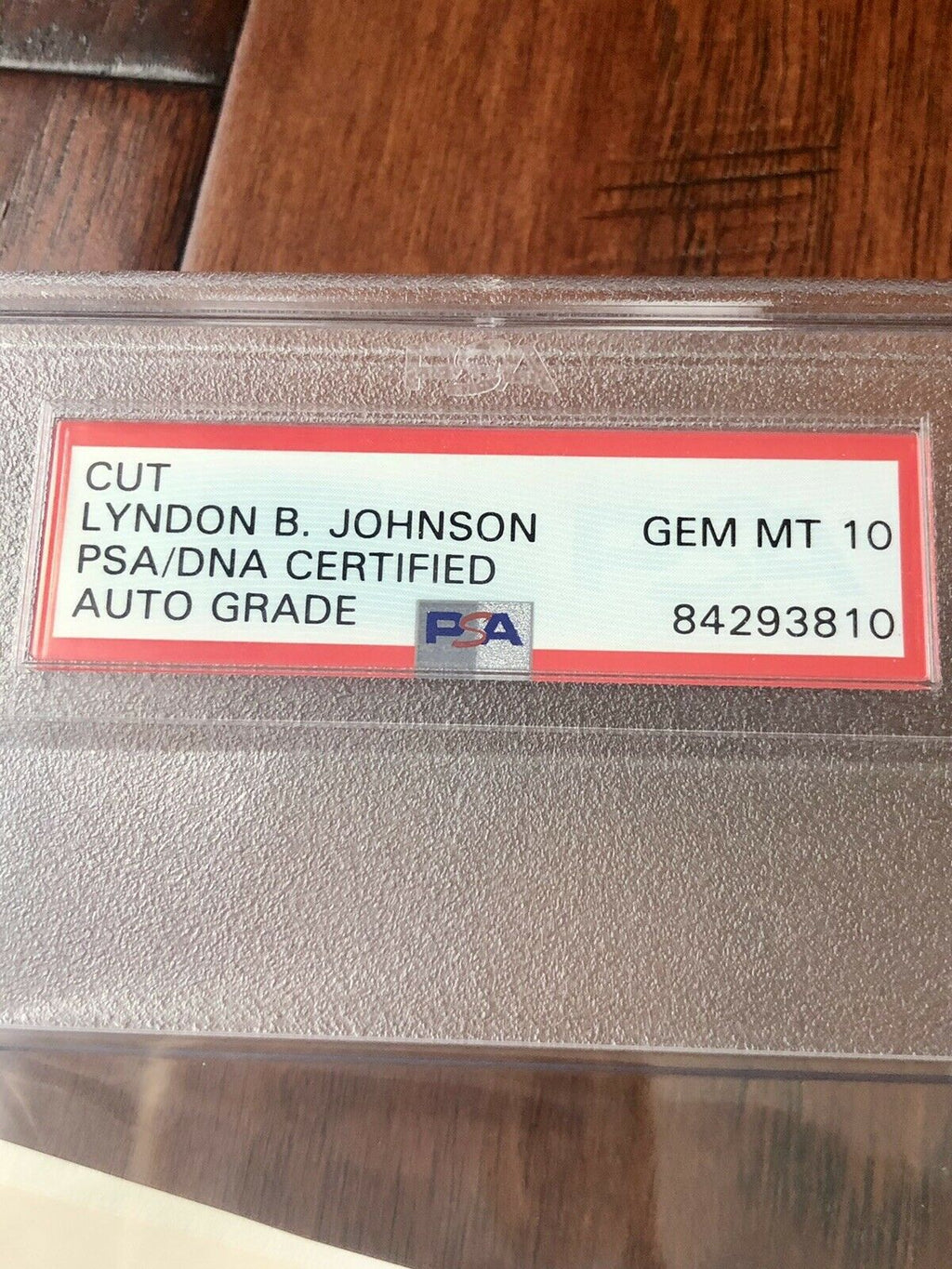 LYNDON B. JOHNSON * PSA/DNA Gem Mint 10 * Autograph Bookplate Signed President