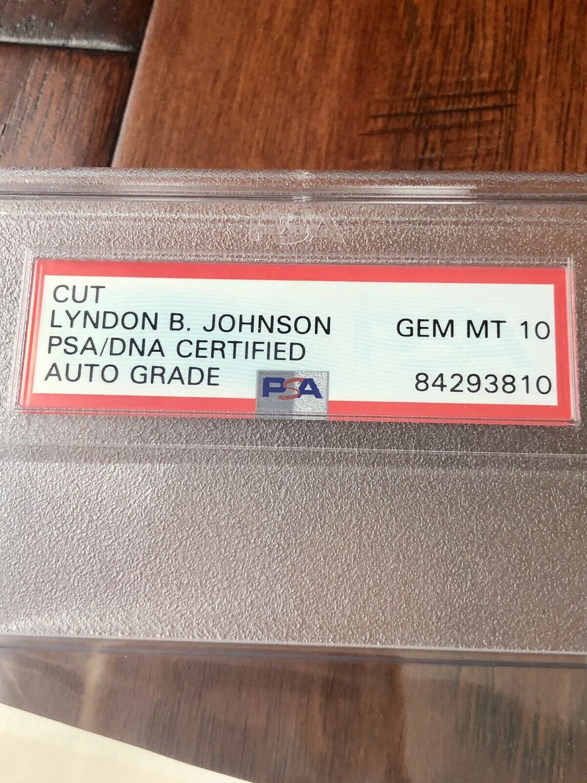 LYNDON B. JOHNSON * PSA/DNA Gem Mint 10 * Autograph Bookplate Signed President