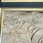 KING GEORGE III * JSA LOA * Hand Signed Large Signature Autograph Display *