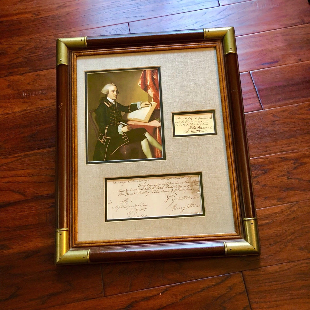 JOHN HANCOCK * AUTOGRAPH Receipt SIGNED to British Loyalist * Revolutionary War