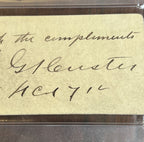 GEORGE CUSTER * PSA * Autograph CDV Photo Signed 3 Months Before Little Big Horn