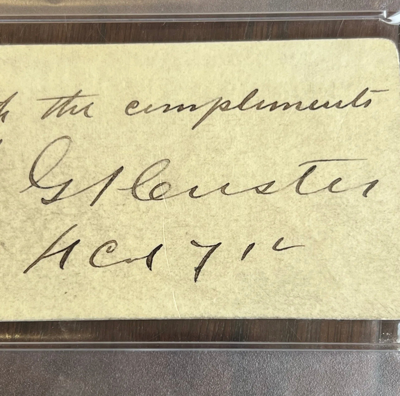 GEORGE CUSTER * PSA * Autograph CDV Photo Signed 3 Months Before Little Big Horn