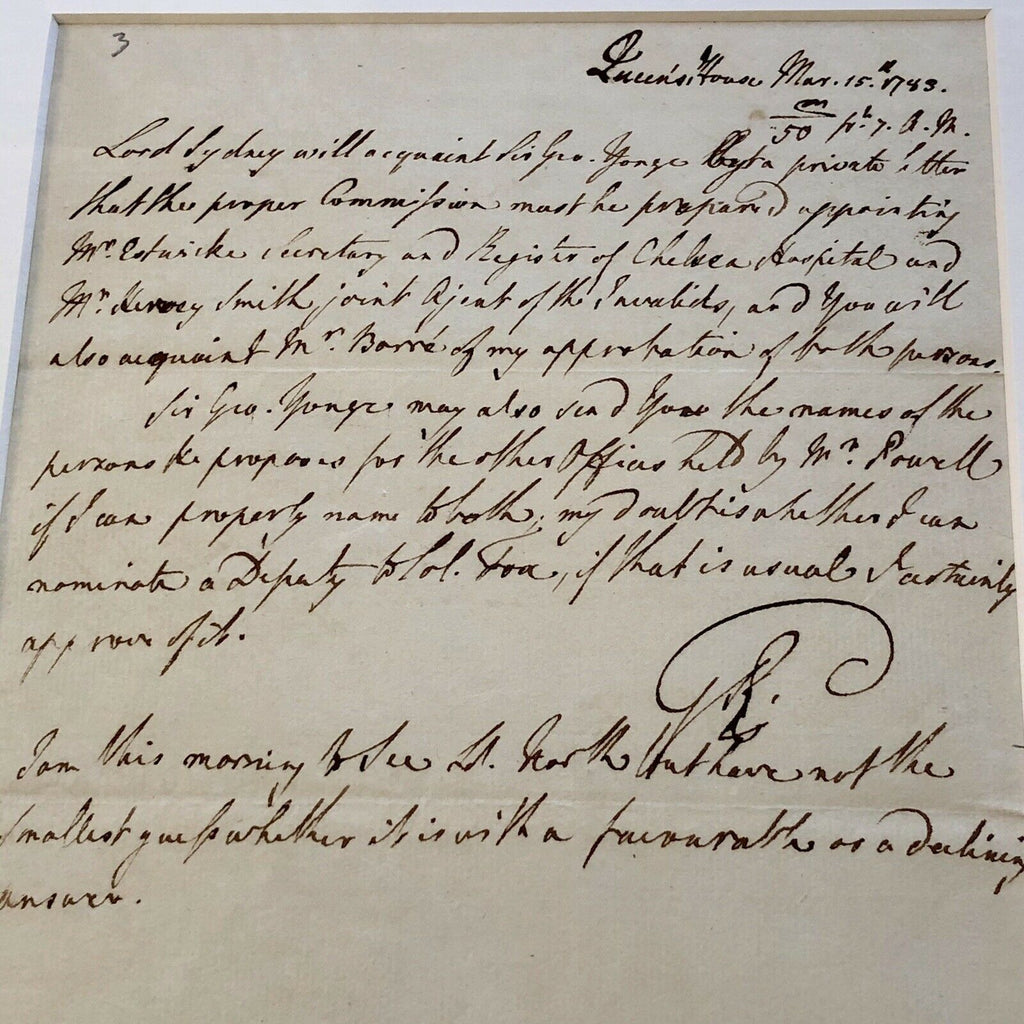 KING GEORGE III * BAS LOA * Revolutionary War Date Autograph Letter Signed