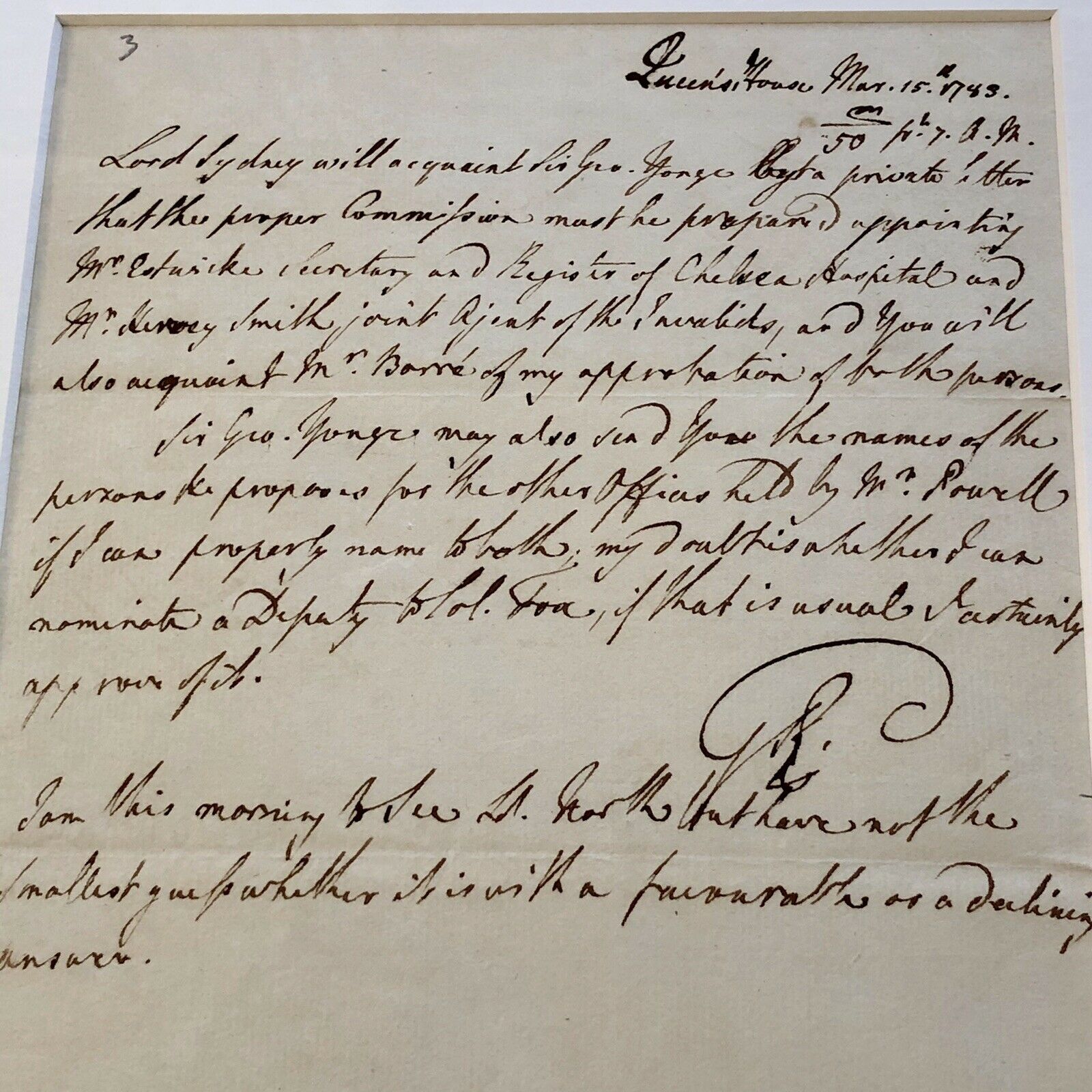 KING GEORGE III * BAS LOA * Revolutionary War Date Autograph Letter Signed