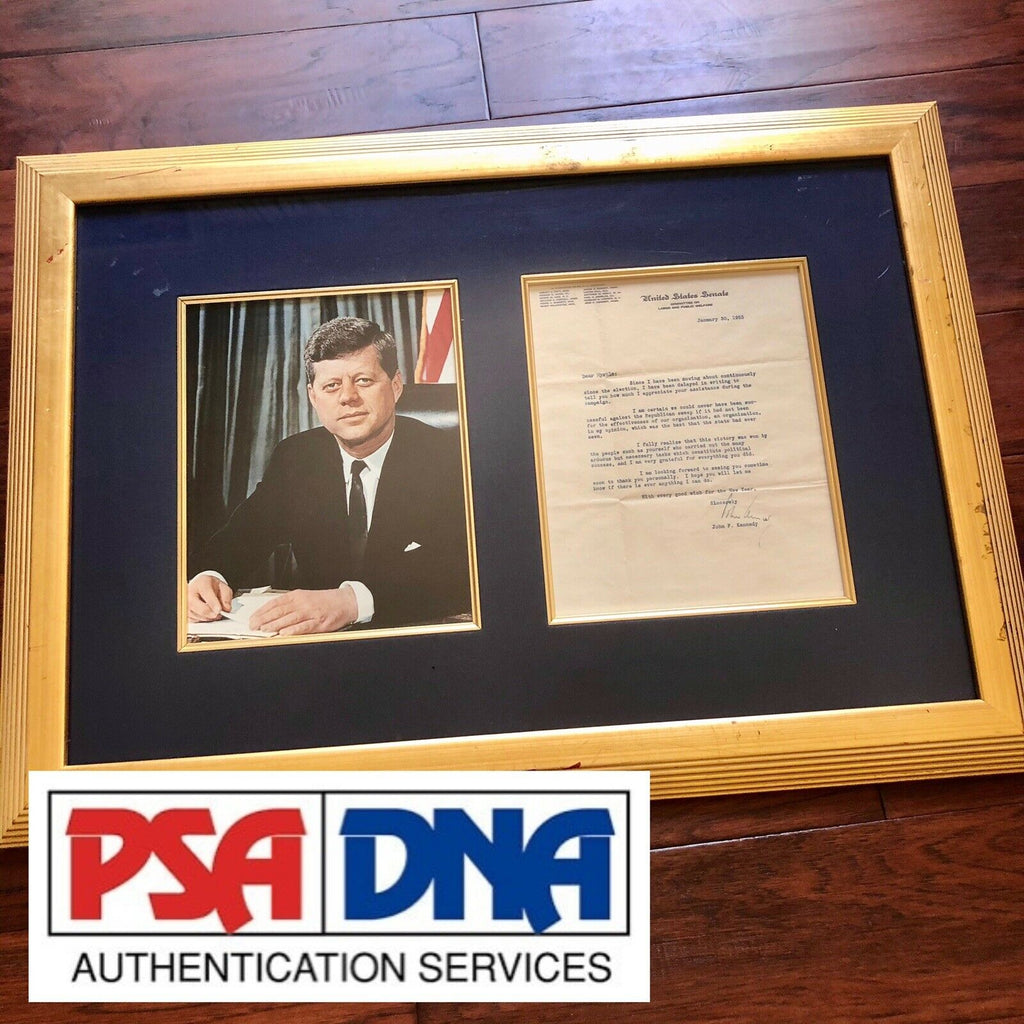 JOHN F KENNEDY * JSA LOA * Authentic Senate Autograph Letter Signed * JFK