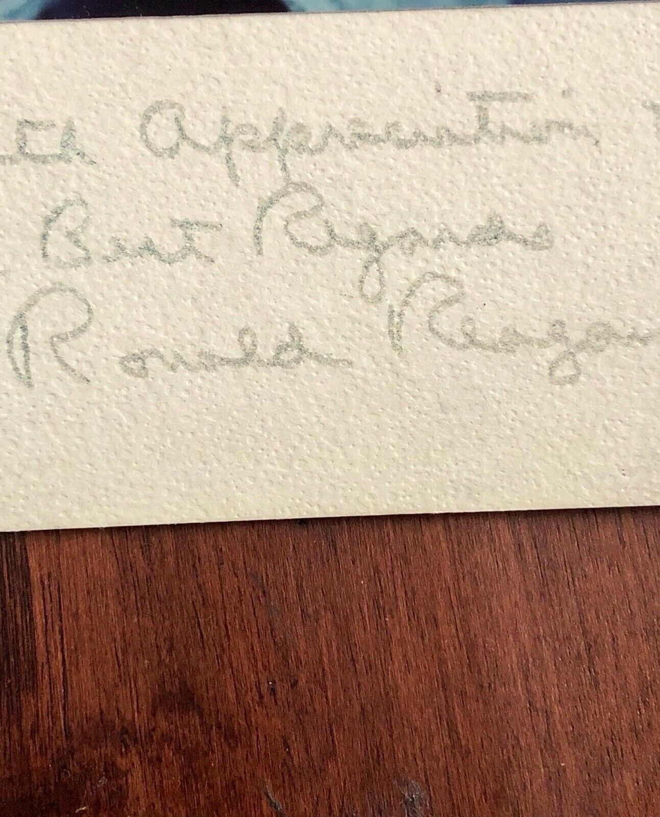 Ronald Reagan * JSA LOA * Autograph Iconic Cowboy Hat Ranch Photo Signed *