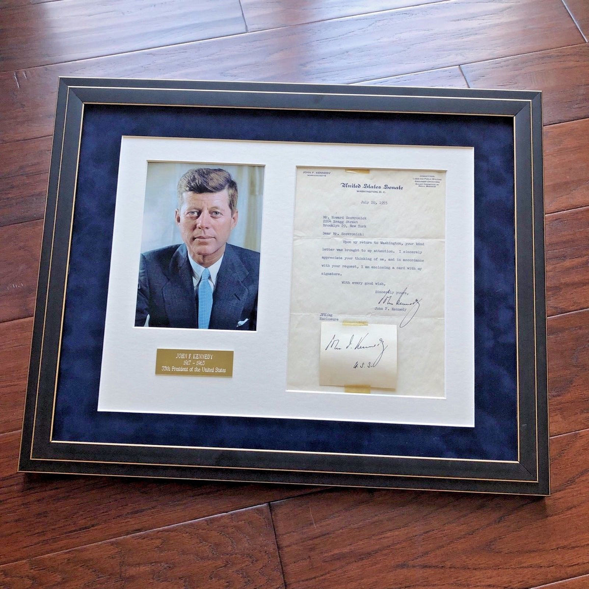 JOHN F KENNEDY * JSA COA * Authentic Double (2x) Signed To Autograph Collector