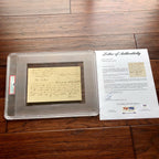 ABRAHAM LINCOLN * PSA/DNA Slabbed * Early Handwritten Autograph Letter Signed *