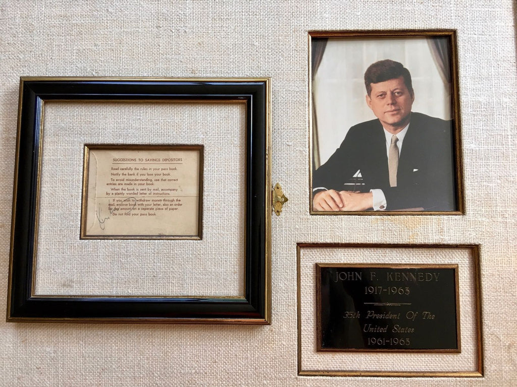 JOHN F KENNEDY * JSA COA * Authentic JFK AUTOGRAPH Signed Display * 1960