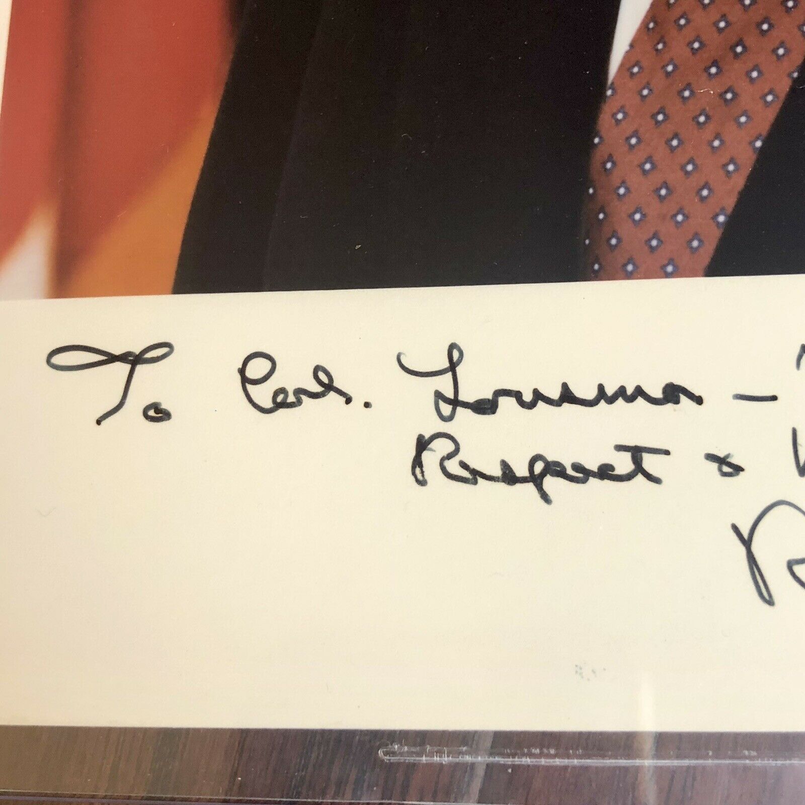 RONALD REAGAN * Beckett BAS * Signed Photo to Jack Lousma As President Autograph