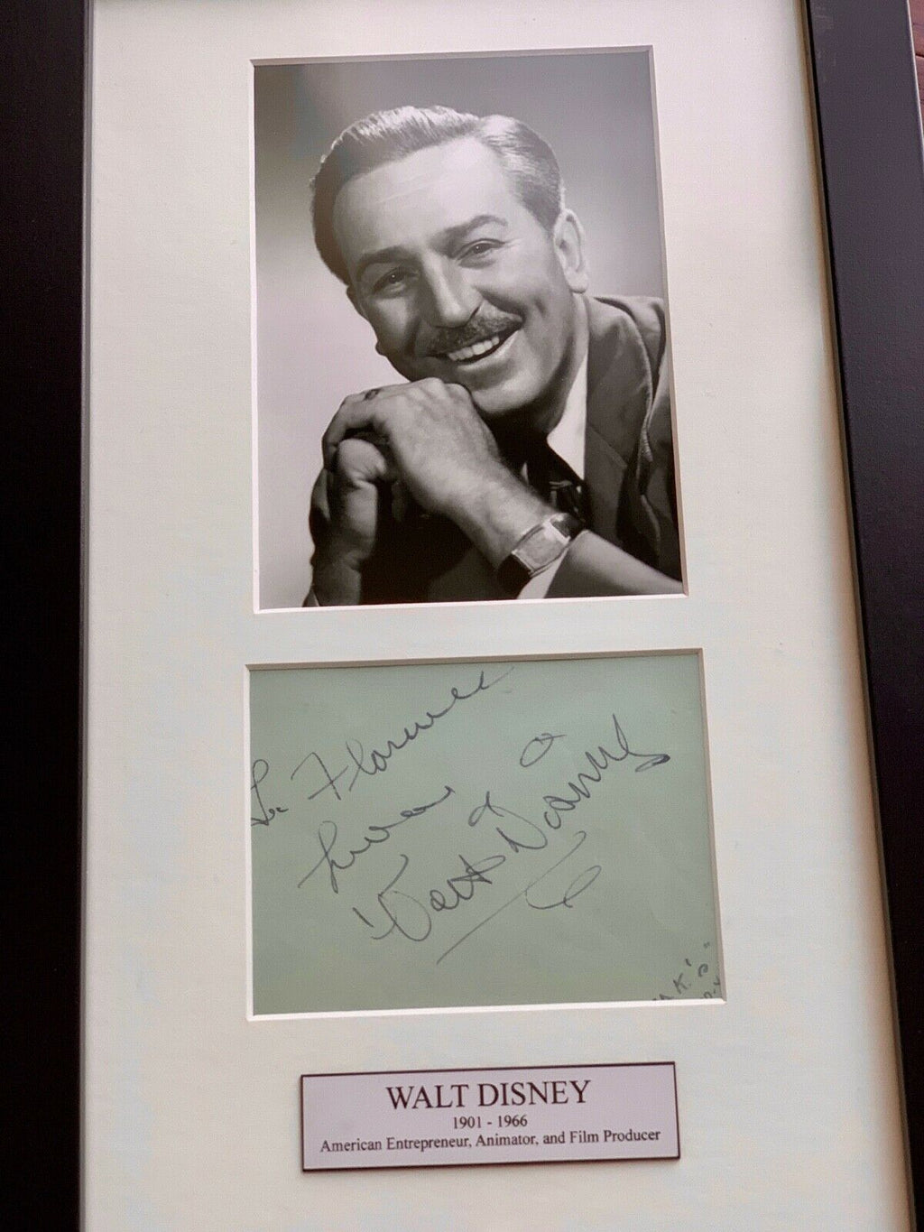 WALT DISNEY * JSA LOA * Original Early AUTOGRAPH Signature SIGNED