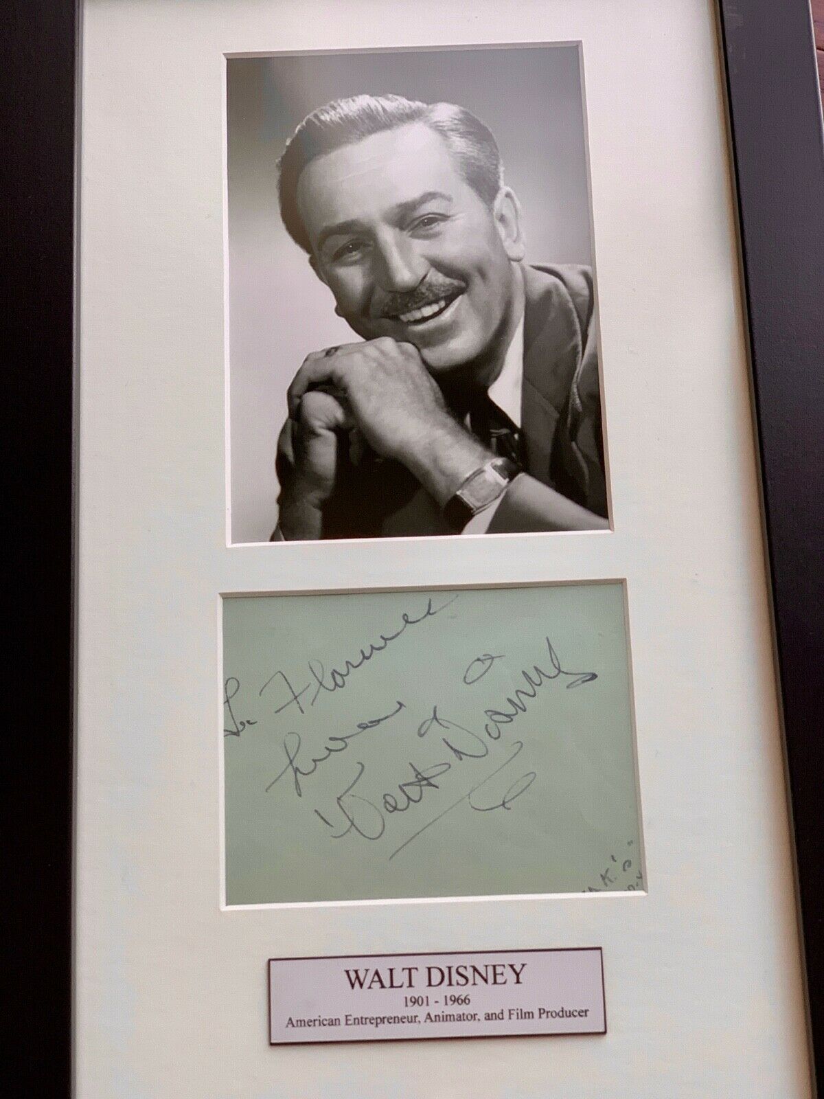 WALT DISNEY * JSA LOA * Original Early AUTOGRAPH Signature SIGNED