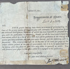 JAMES MONROE * JSA LOA * Autograph Request to Publish Declaration of War Signed
