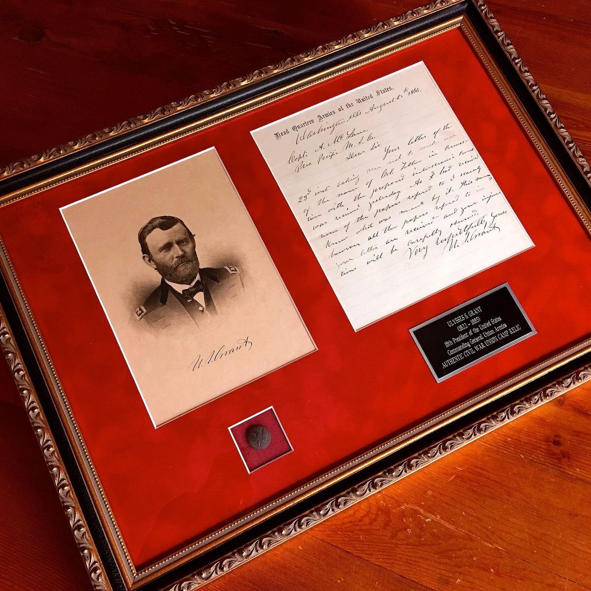 ULYSSES S. GRANT * Rare "Armies Of The United States" * AUTOGRAPH Letter SIGNED