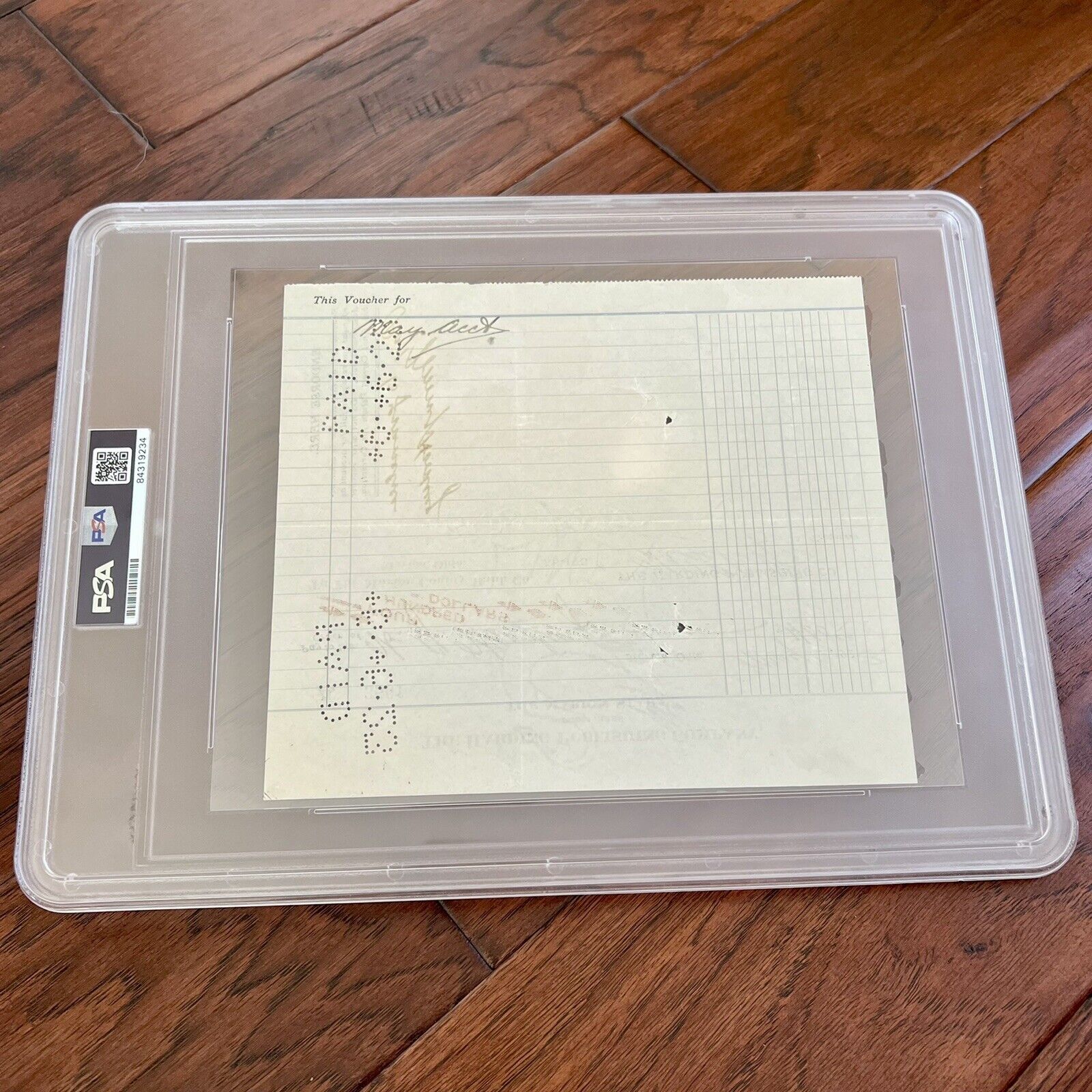 WARREN G. HARDING * PSA/DNA * Check Signed AS PRESIDENT Autograph Slabbed
