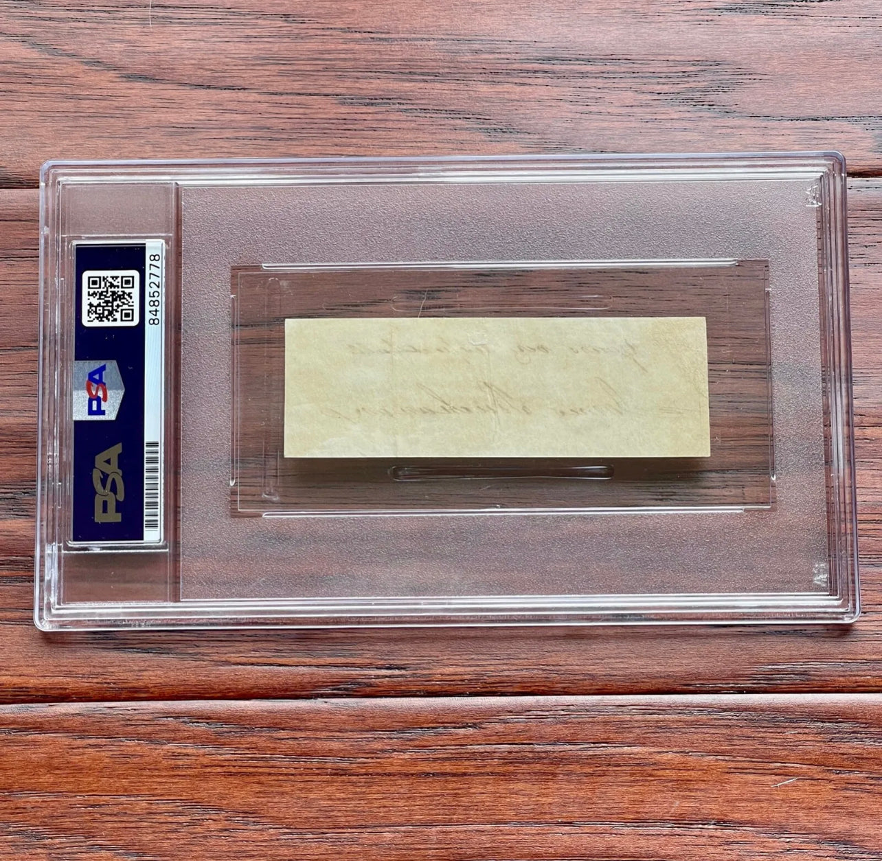 JAMES BUCHANAN * PSA/DNA * AUTOGRAPH Cut Signature SIGNED