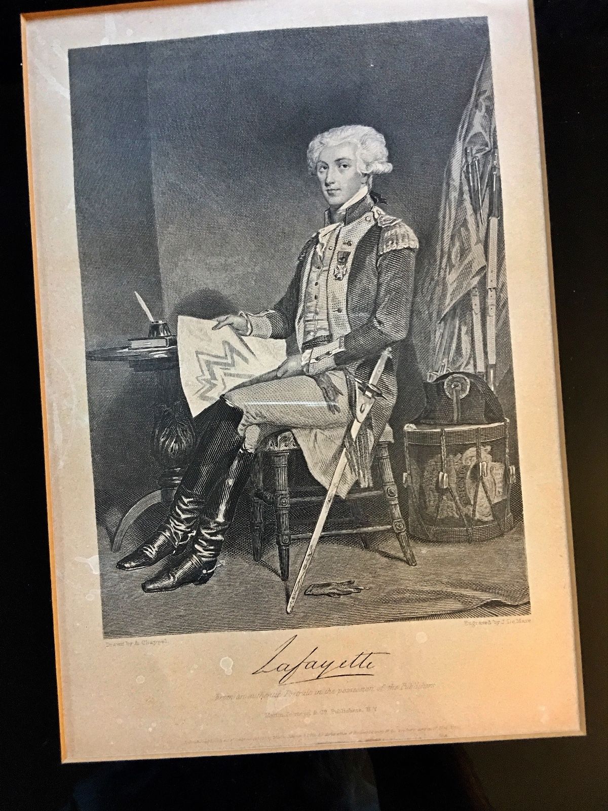 MARQUIS DE LAFAYETTE Authentic AUTOGRAPH Letter SIGNED * Revolutionary War * COA