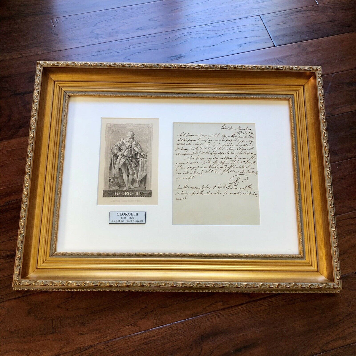KING GEORGE III * BAS LOA * Revolutionary War Date Autograph Letter Signed