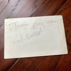 THE BEATLES * JSA LOA * Hand Signed Autograph Card * John Lennon George Harrison