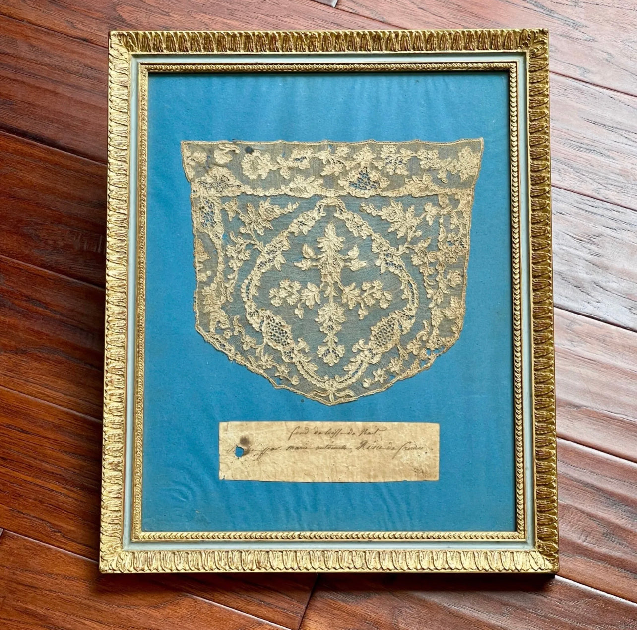 MARIE ANTOINETTE * Lace Nightcap Hand Embroidered By Her Exhibited at Versailles