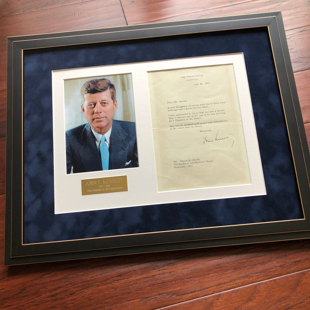 JOHN F. KENNEDY * PSA/DNA * WHITE HOUSE AUTOGRAPH Letter * WWI Veteran