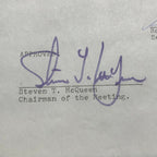 STEVE MCQUEEN * JSA LOA * Signed Production Contract Autograph * Bullit Actor