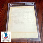 J.E.B. STUART * Beckett BAS * Handwritten Autograph Letter Signed * Confederate