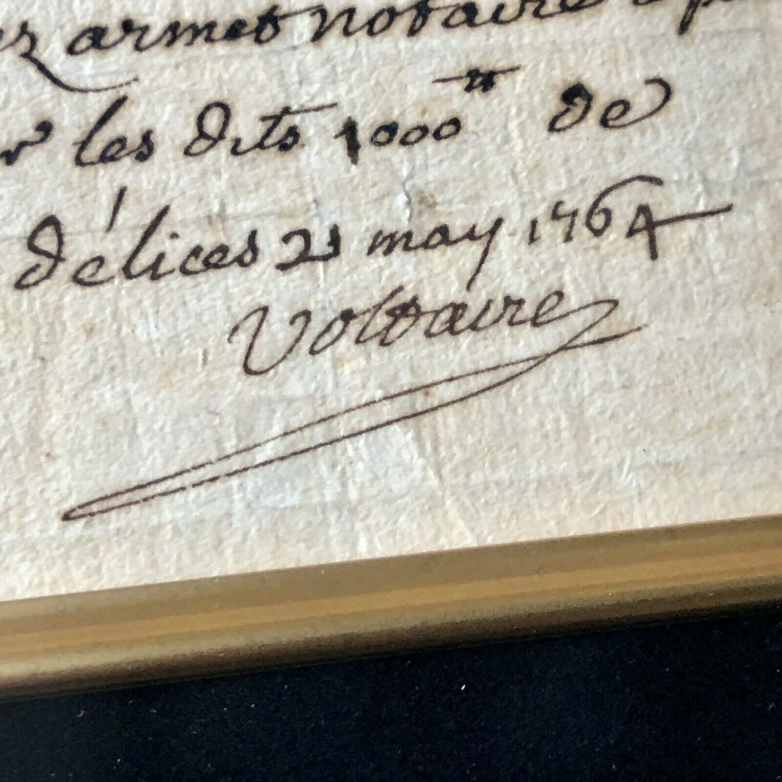 VOLTAIRE * JSA LOA * Autograph Handwritten Note Signed * François-Marie Arouet