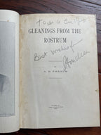 HARRY HOUDINI * JSA LOA * AUTOGRAPH Spiritualism Book "Gleanings" Signed