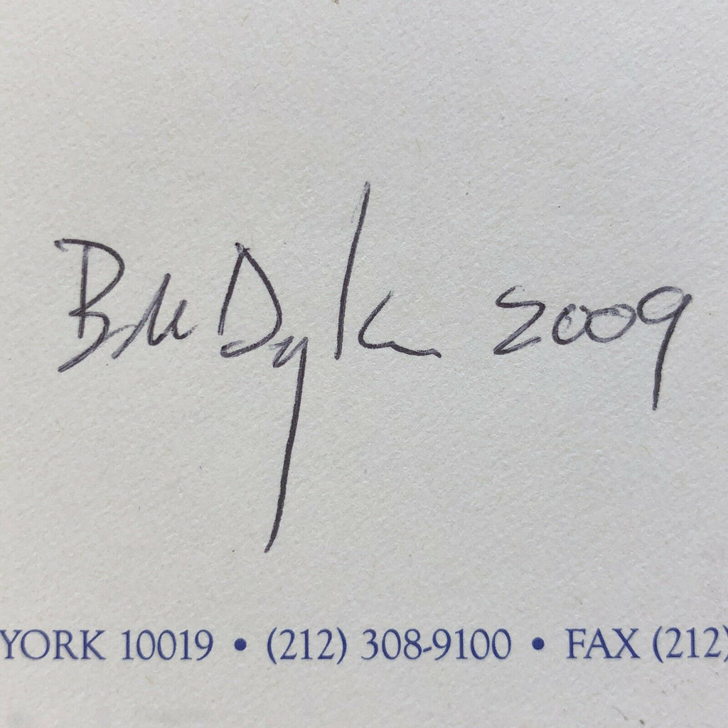 BOB DYLAN * Autograph Signed Handwritten Lyrics Mr Tambourine Man * From Manager