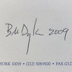 BOB DYLAN * Autograph Signed Handwritten Lyrics Mr Tambourine Man * From Manager