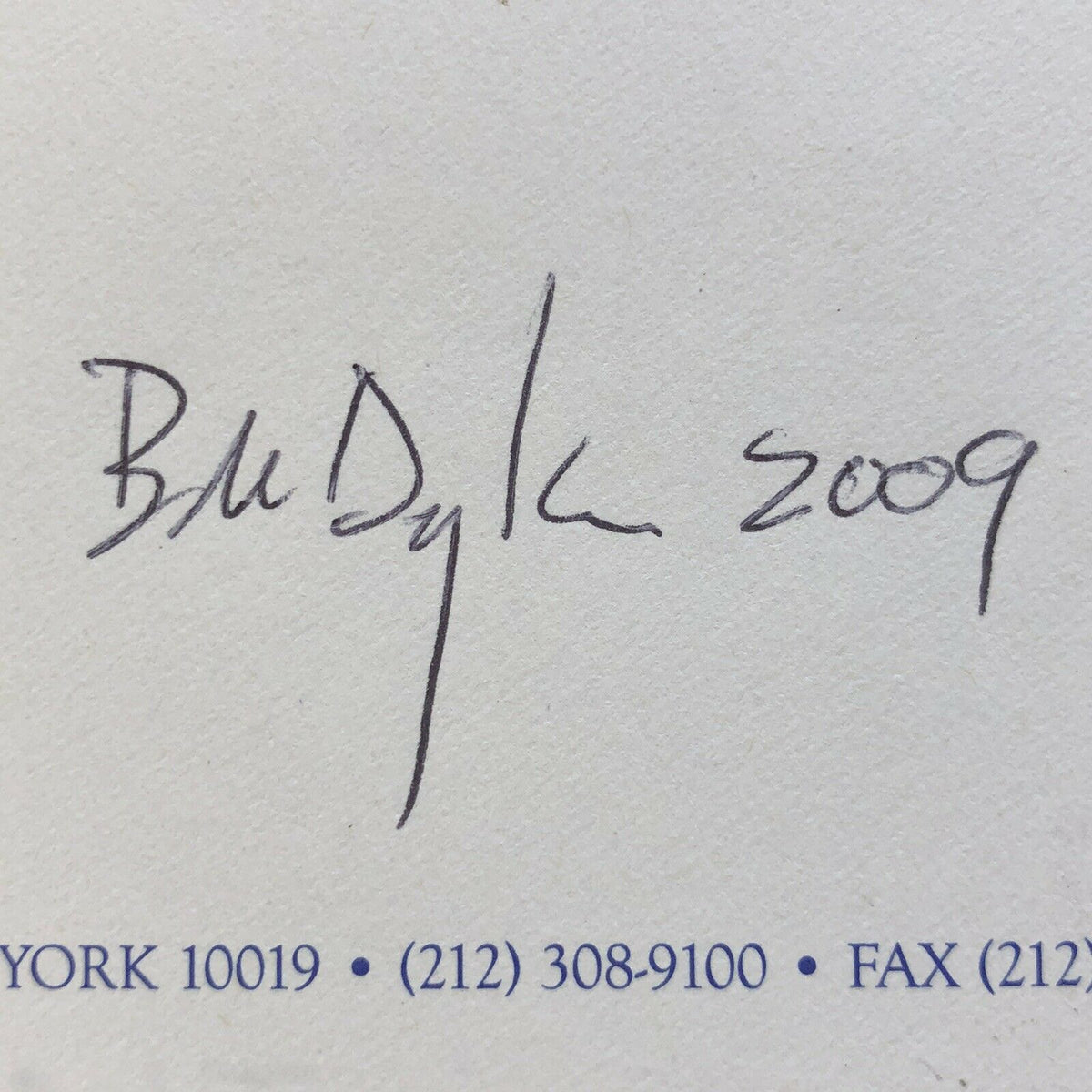 BOB DYLAN * Autograph Signed Handwritten Lyrics Mr Tambourine Man * From Manager