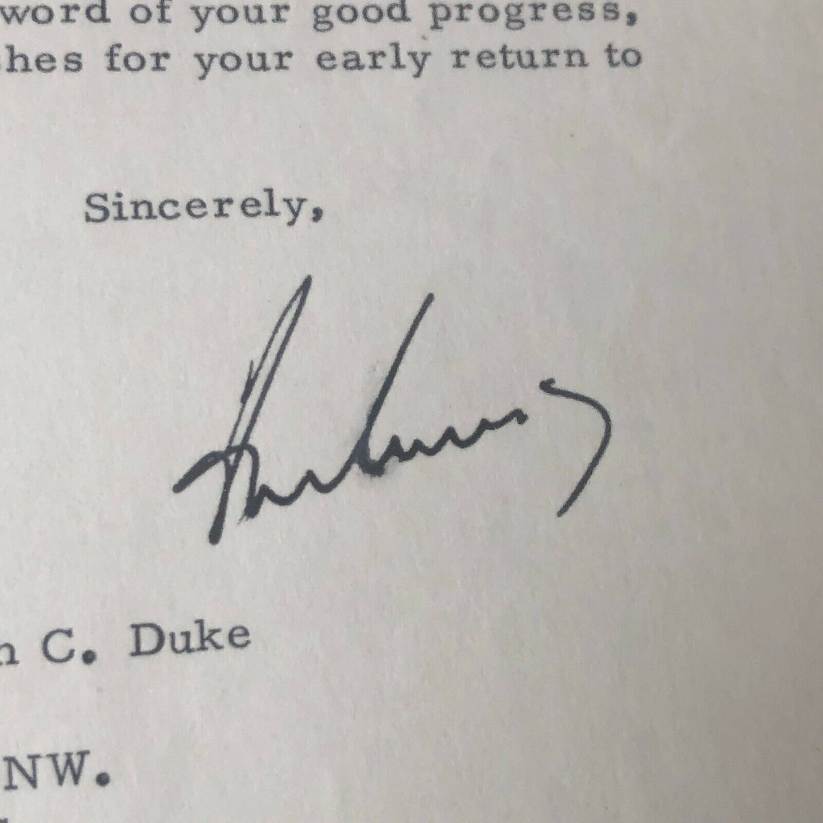 JOHN F. KENNEDY * JSA LOA * WHITE HOUSE AUTOGRAPH Letter SIGNED * 1963