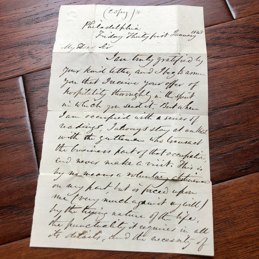 CHARLES DICKENS * JSA LOA * Handwritten Addressed Envelope * No Autograph Signed