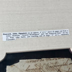 JOHN HANCOCK * JSA LOA * Autograph Cut Signature Signed Re: "George Washington"
